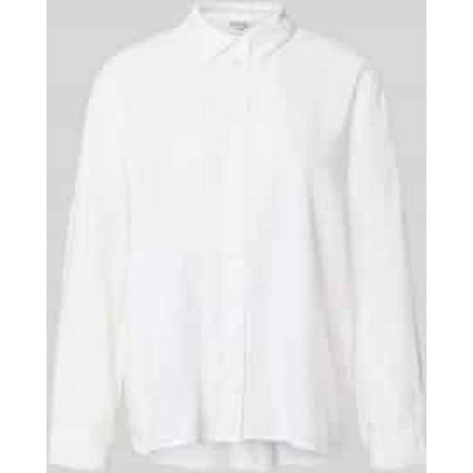 relaxed fit linnen blouse met overhemdkraag model 'GOA'
