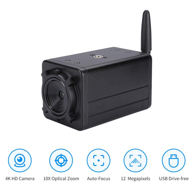 4K HD-camera Computercamera USB Webcam CMOS IMX415 Beeldsensor 9X optische zoom Handmatige autofocus camera with microphone