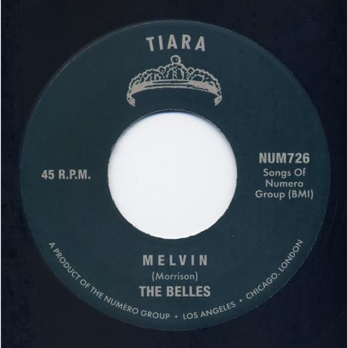 7-inch Plaat BELLES - Melvin / Come Back NUM726 Tiara 2023 US Rock white
