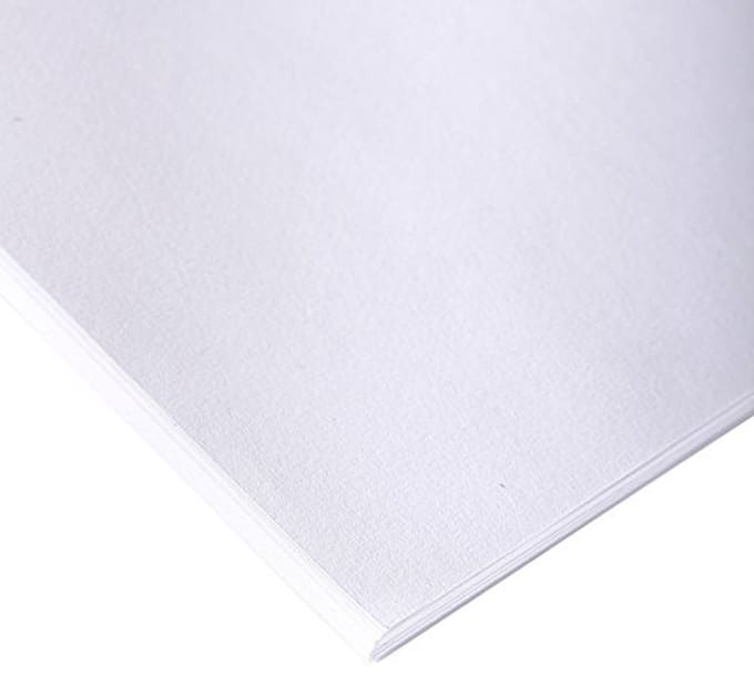 Schets en Tekenpapier - Tekenvellen Pak - Kunst Creatie - Zeer Lichte Korrel - A1 25 Vellen - Wit