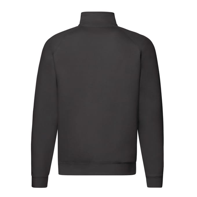 Fruit of the Loom Heren Premium Sweatshirt met Ritssluiting (Zwart)
