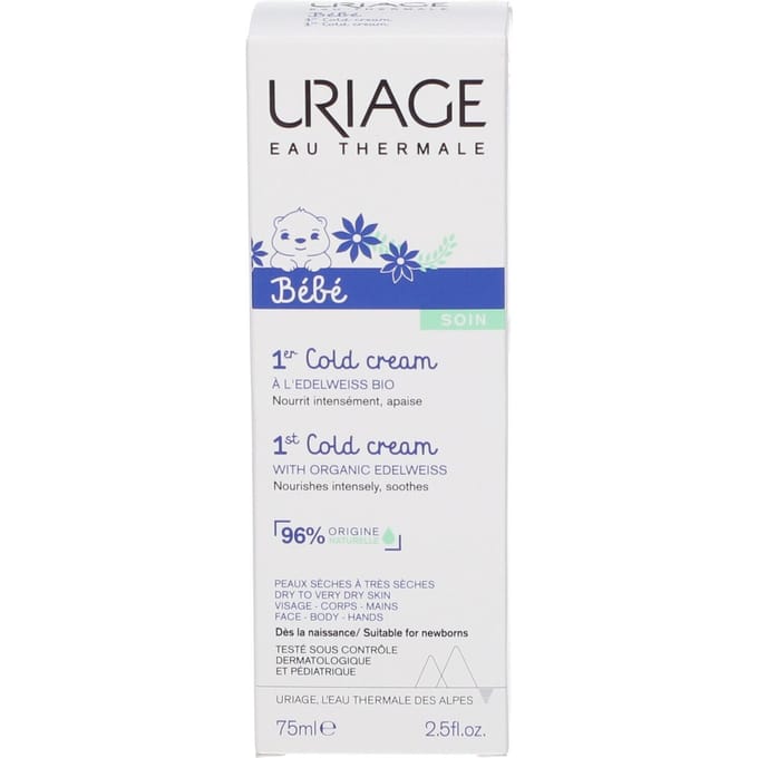 Uriage Baby 1st Cold Cream with Organic Edelweiss 75 Crème