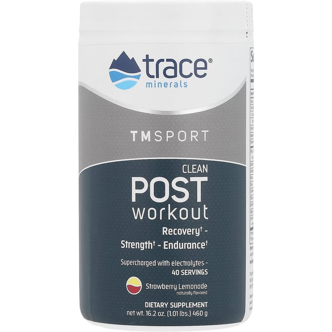 Trace, TMSPORT, Clean Post Post-Workout, Limonade à la Fraise, 1.01 lbs (460g)