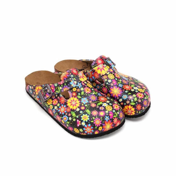 Goby – Flower Pop Dames Clogs – Vegan – Handmade – Maat 35