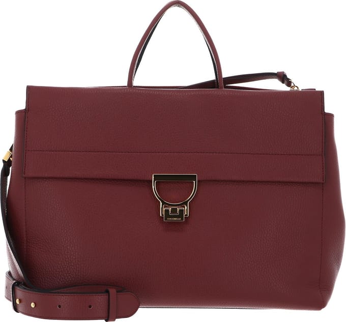 COCCINELLE Leren Schoudertas Arlettis Shoulderbag Brandy Bruine