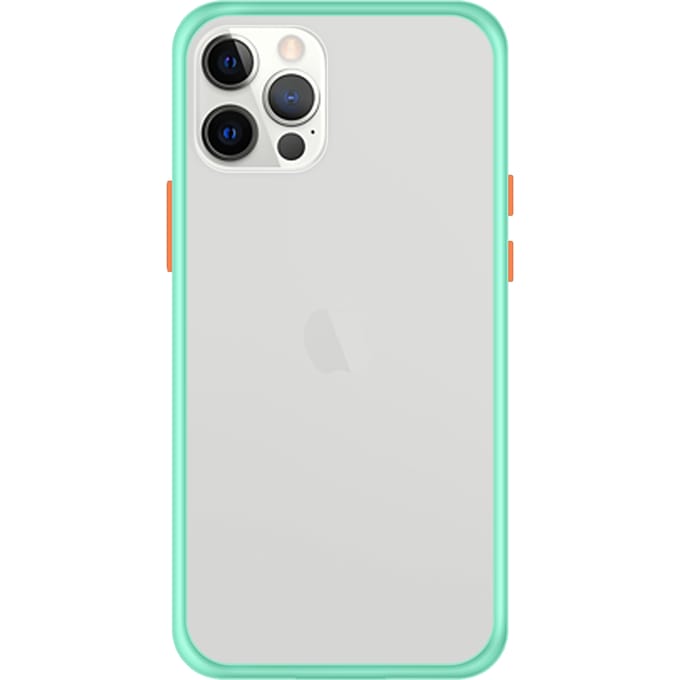 iPhone 12 Pro Max Back Cover - Lichtblauw/Transparant
