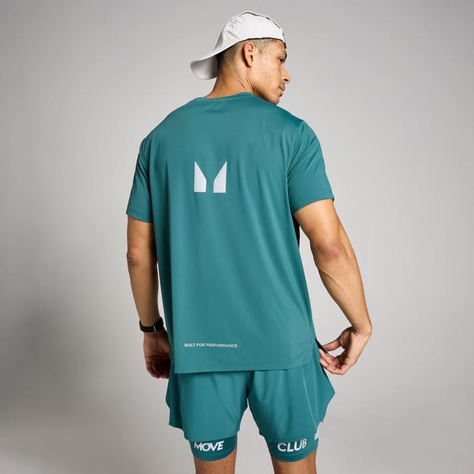 MP Heren Hybrid Mesh T-Shirt - Rijk Groenblauw - M