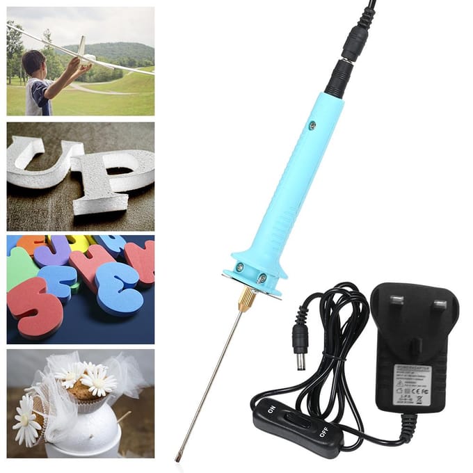 15W 220 C DIY Handheld Elektronische Hete Schuim Snijder Snel opwarmend Hete Draad Piepschuim Snijdende Pen Mes UK Plug