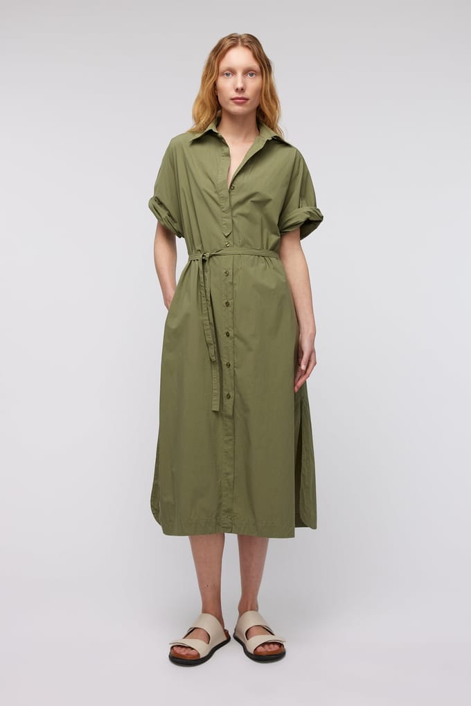 Knitted Lisette Dress Olive Größe: M | Blusenkleider Outlet | Damen | Grün