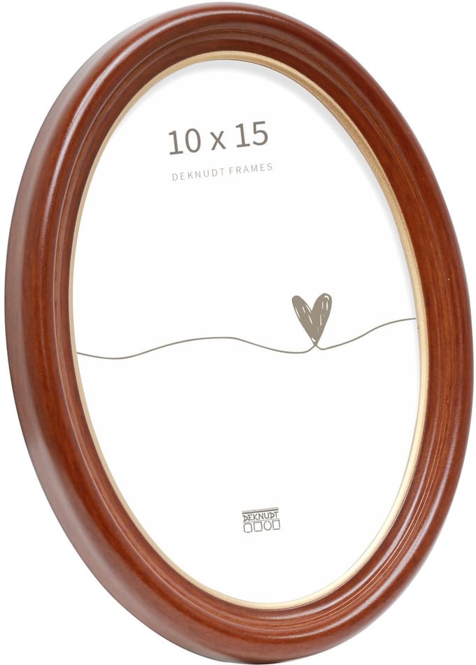 Deknudt Frames fotolijst S100H1 - bruin - ovaal - 10x15 cm