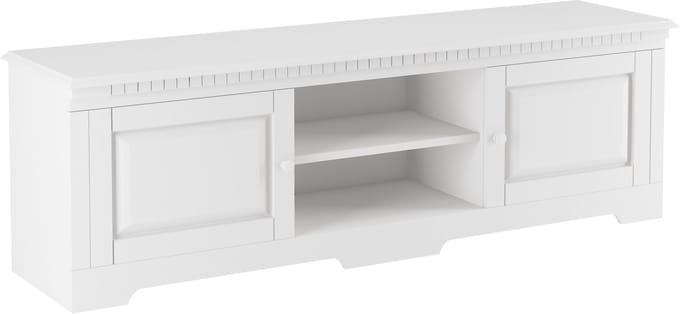 Notio Living Lisa – Lowboard – 2-deurs – Grenen – wit – Stijlvol & Duurzaam