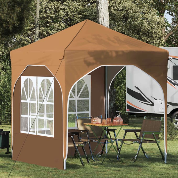 vidaXL - Pop-up - Feesttent - 192 - x - 192 - x - 245 - cm - Beige