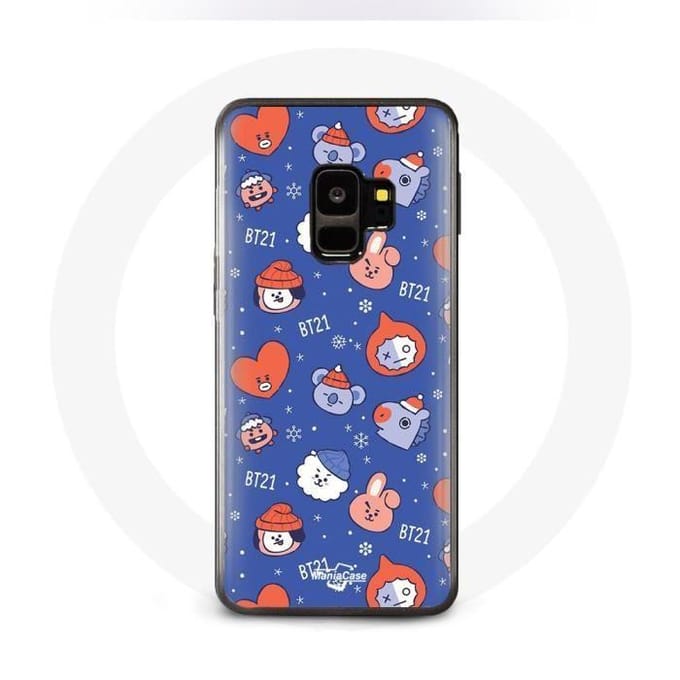 Coque pour Samsung Galaxy S9 Plus BTS Bangtan Sonyeondan BT21 Noël 2023
