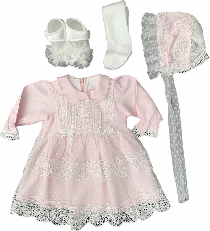 Baby doop kleertjes roze