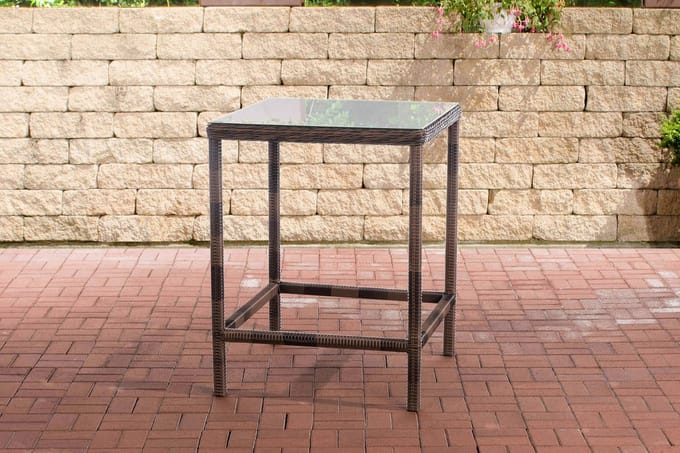 CLP Alia Tuintafel - 5mm Poly rotan bruin gemeleerd