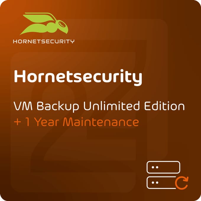 Hornetsecurity VM Backup Unlimited Plus Edition Nieuwe aankoop + 1 jaar onderhoud