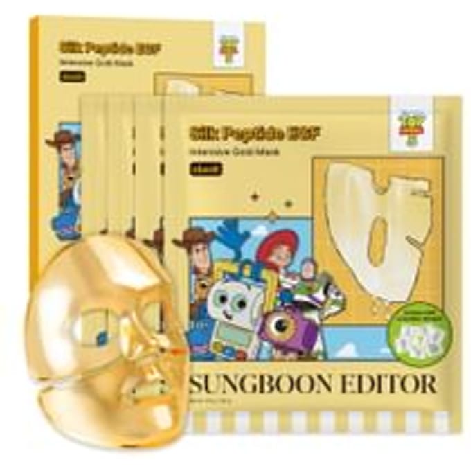 SUNGBOON EDITOR - Silk Peptide EGF Intensive Gold Mask Set Toy Story Edition 37g x 4 sheets