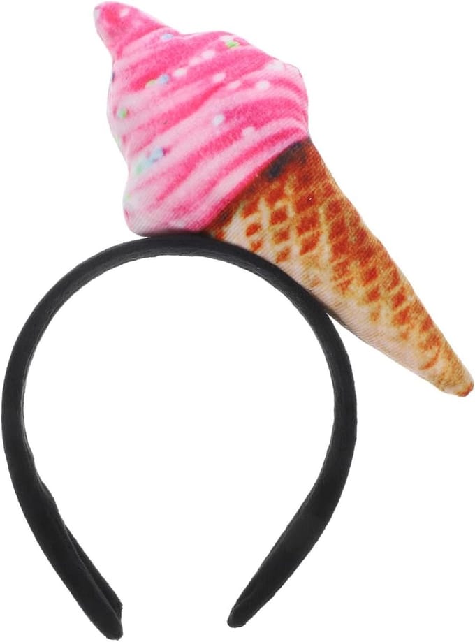 Kleurige Ice Cream Haarband voor Meisjes - Spa, Make-up en Mode Accessoire voor Dames