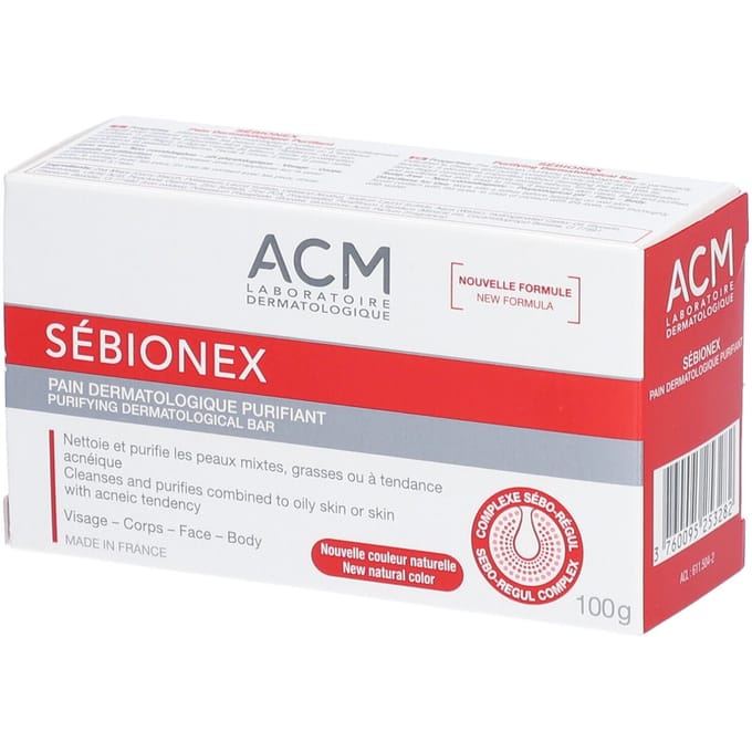 Laboratoire ACM Sébionex Zuiverende Dermatologische Reep 100 g