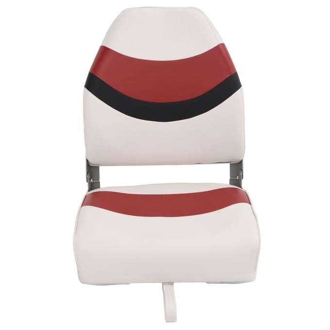 vidaXL - Bootstoel - met - hoge - rugleuning - inklapbaar - 44x38x55 - cm