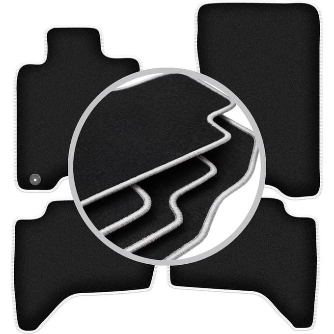 CARLUX-SILVER automatten voor: Mitsubishi L200 IV pick-up (2006-2015)