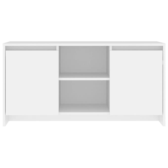 vidaXL - Tv-meubel - 102x37,5x52,5 - cm - bewerkt - hout - wit