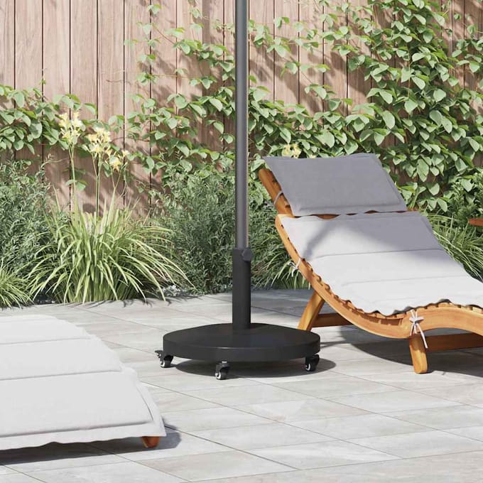 vidaXL - Parasolvoet - 24.45 - kg - Zwart - Rond - Verstelbaar