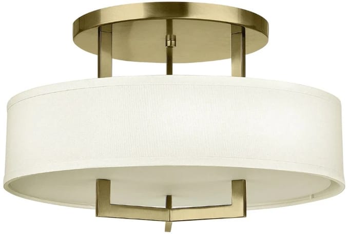 Hinkley LED Plafondlamp Hampton | 3X E27 Max 60W | Brushed Brass