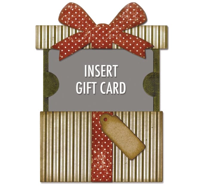 Sizzix Thinlits Ponssjabloon "Gift Card Package by Tim Holtz"