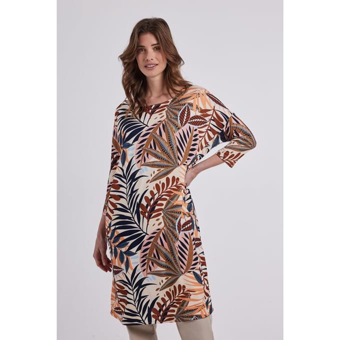 DIDI Dames Loose dress Easy Springtime print maat 48