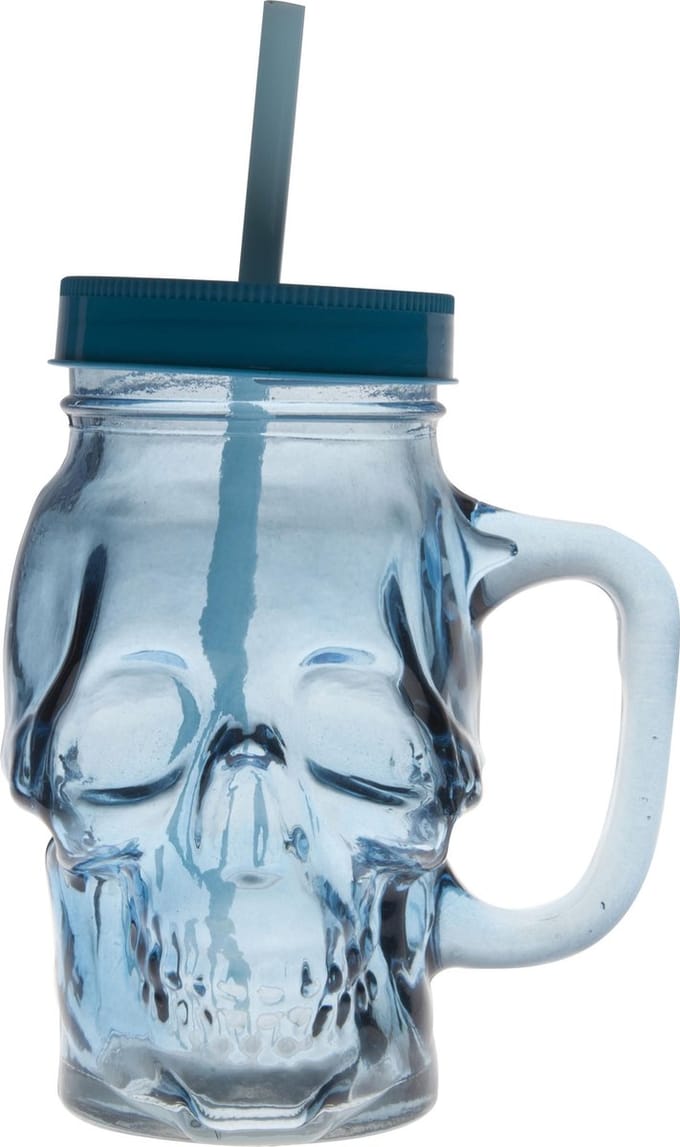 Cosy & Trendy Skull Bokaal Met Oor D7xh15cm Blue