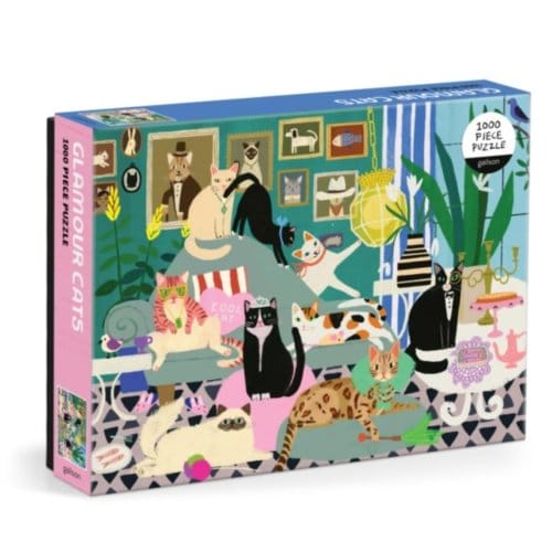 Glamour Cats 1000 Piece Puzzle - Galison