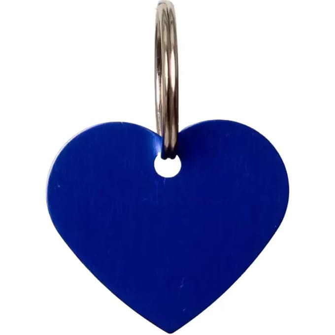 Grooming Deluxe - Naamplaatje hart size S 2,5cm marine