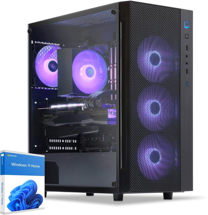 Sedatech Advanced Gaming PC Compact • AMD Ryzen 7 5700X 8x 3.4GHz • Geforce RTX5060 • 32Gb RAM • 1Tb SSD M.2 • WiFi • Windows 11 • Desktop computer