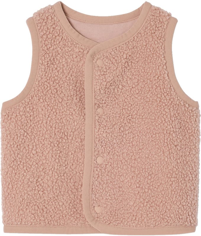 Vertbaudet Mouwloos baby vest in imitatiebont