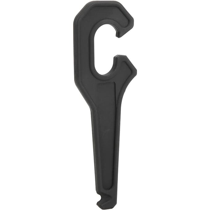 Clé démonte-pneu portable 2 en 1 de type clé à molette pour vélo de route black