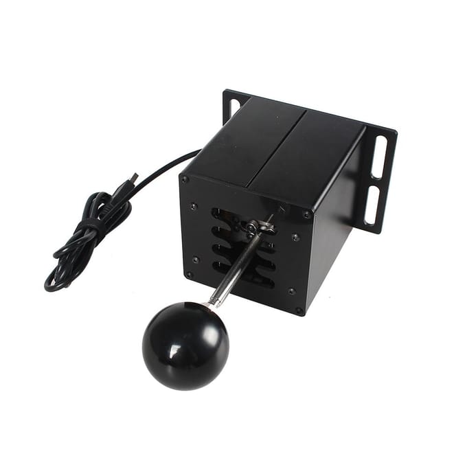 USB H Gear Shifter PC Jeu Engrenages Séquentiels Dispositif De Changement Ordinateurs Jeux De Course Accessoire 6R noir