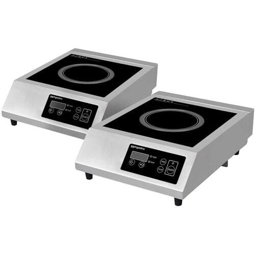 GGM Gastro (2 Stück) Induktionsherd - 3,5 kW Zilver