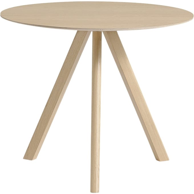 HAY - Copenhague CPH20 tafel - vernis op waterbasis - Ø 90 cm - bruin