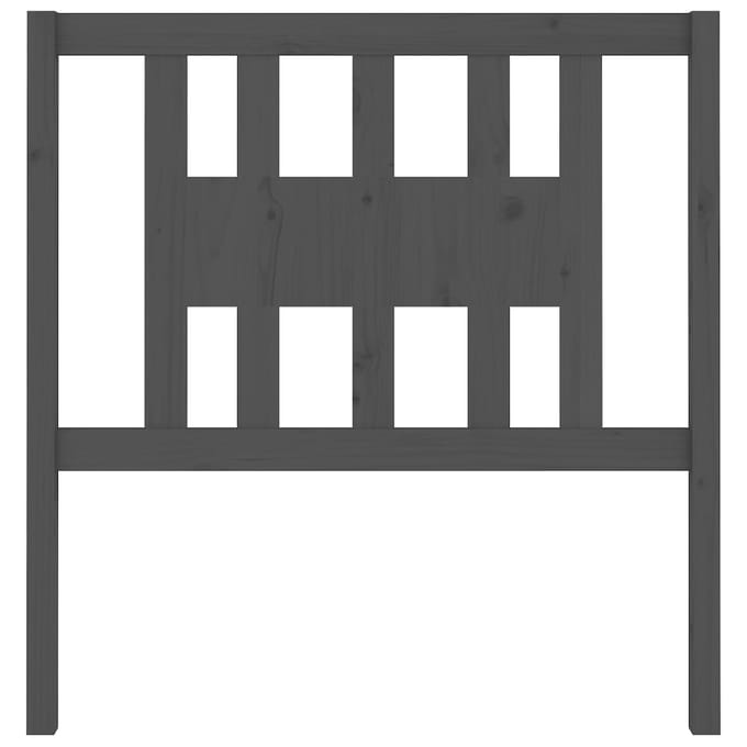 vidaXL - Hoofdbord - 96x4x100 - cm - massief - grenenhout - grijs