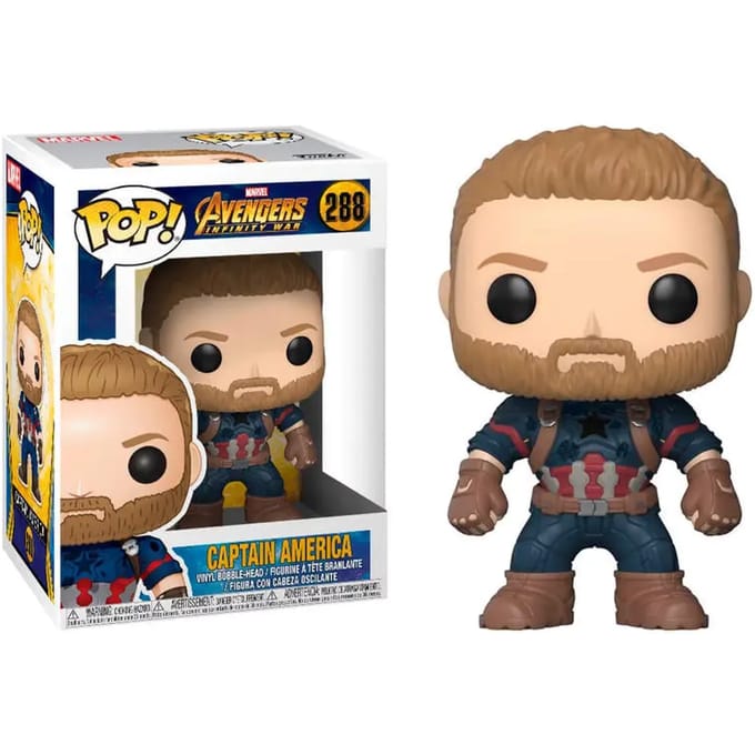 Funko Pop! Avengers Infinity War Captain America - #288 Verzamelfiguur
