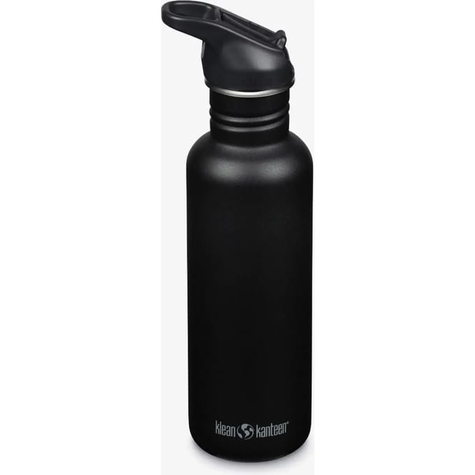 Klean Kanteen Drinkfles Classic 800 ml Sport Flipdop (Maat - 800 ml, Kleur - BLACK)