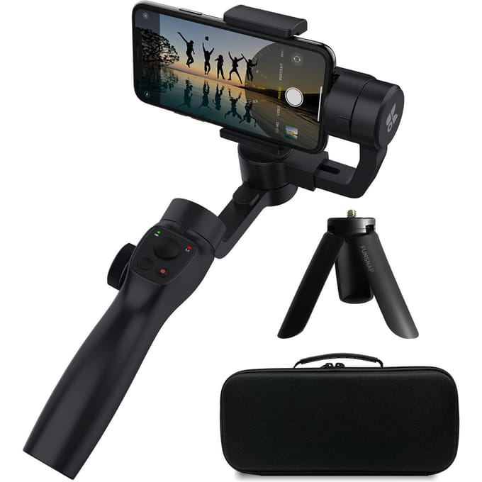 FUNSNAP Capture 2s Smartphone 3-Assige Gimbal Stabilisator Handheld Telefoon Stabilisator Anti-shake Combo Set