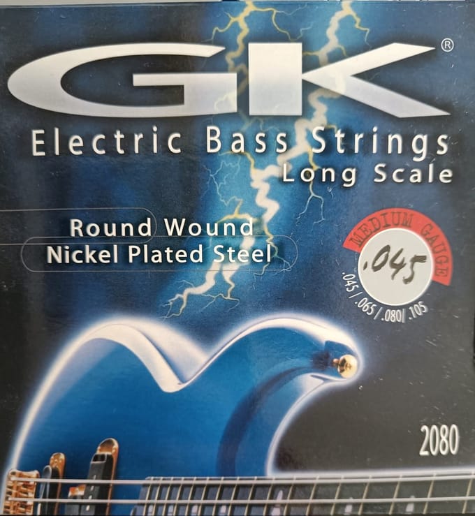GK 2080 roundwound snaren voor elektrische basgitaar (4sn)