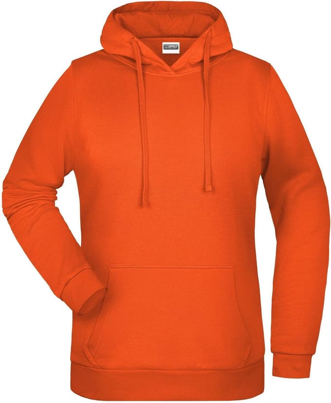 James And Nicholson Vrouwen/dames Basic Hoodie (Oranje)