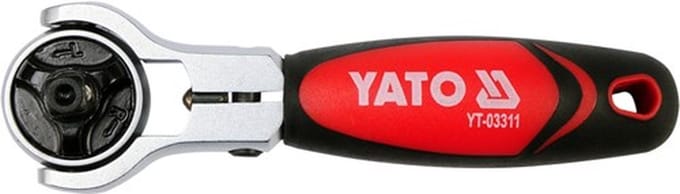 Yato 2-in-1 Ratel voor Bits & Doppen met Draaibare Kop