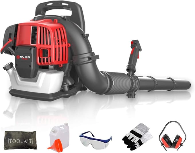 Krachtige 52cc Backpack Bladblazer - Lichtgewicht met Comfortabele Schouderbanden