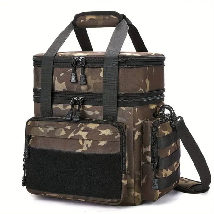 Nivard Koeltas - Koelbox - Koelelementen - Coolbox - Auto - Lunchtas - Strand - Camouflage