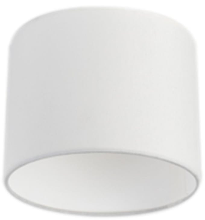 QAZQA cilinder stof - Lampenkap - Ø 180 mm - Wit -