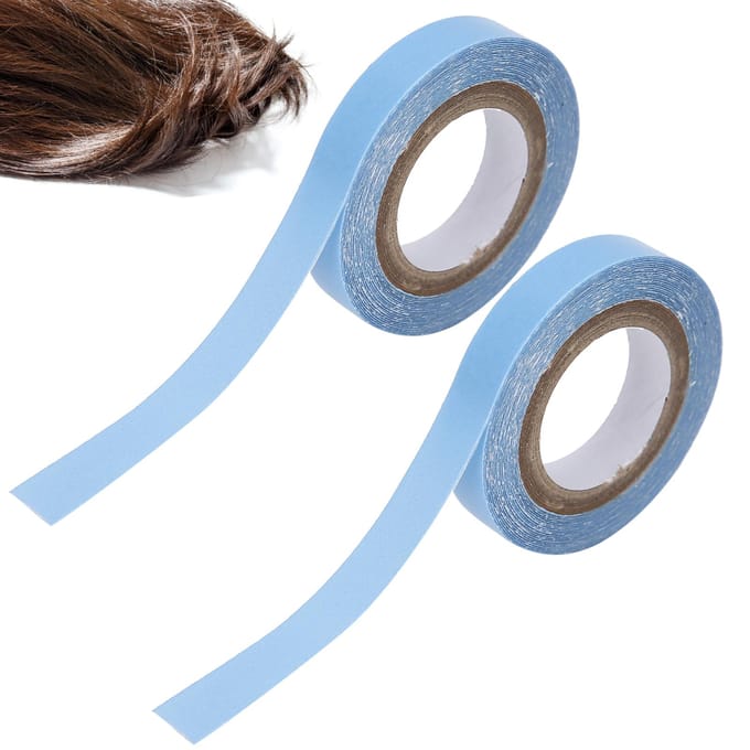 2 stuks 3 yards Hairextension Plakband Waterdicht Zweetbestendig Dubbelzijdig Pruiktape gray